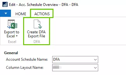 DFA export